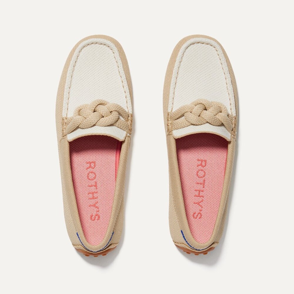 Rothy's The Braid Driver - Cappuccino Size 7.5